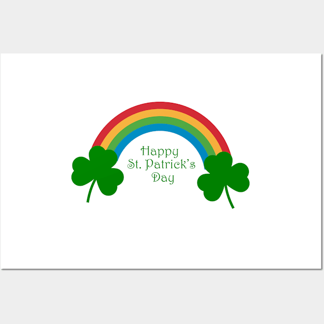 Happy St. Patrick Day Wall Art by Atinno